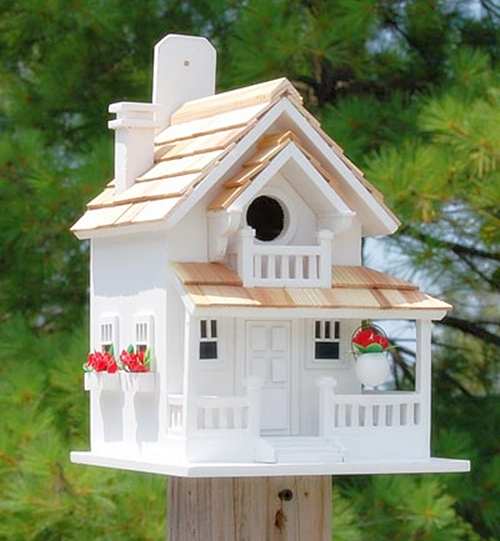 Backyard Bird Cottage White